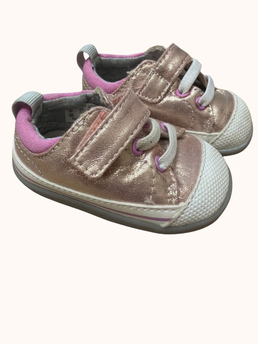 See Kai Run Metallic Rose Pink Toddler Sneakers